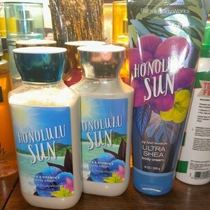 Bath & Body Works Honolulu Sun Body Care Trio